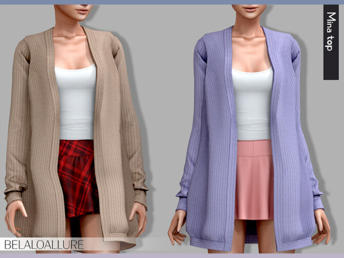 Sims 4 Mina wool top  by belal1997 at TSR