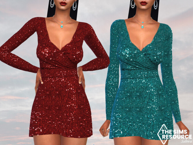Sims 4 Sequin Formal Party Dresses by Saliwa at TSR