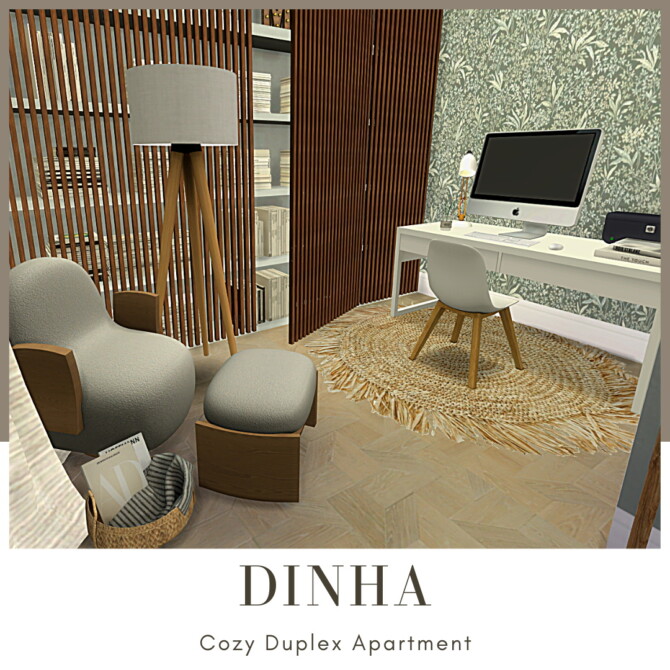 Sims 4 COZY DUPLEX APARTMENT at Dinha Gamer