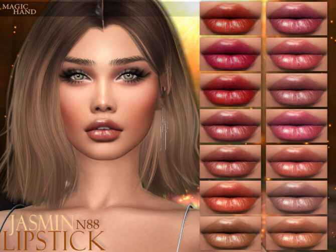 Sims 4 Jasmin Lipstick N88 by MagicHand at TSR