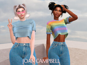 Valentina Crop Top by Joan Campbell Beauty at TSR