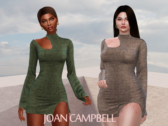 Sims 4 Emily Dress by Joan Campbell Beauty at TSR