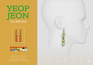 Yeopjeon Earrings at Yakfarm
