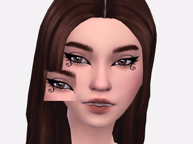 Sims 4 Dark Fairy Eyeliner by Sagittariah at TSR