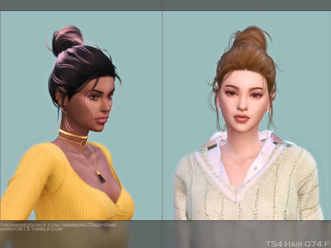 Sims 4 Female Hair G74 by Daisy Sims at TSR