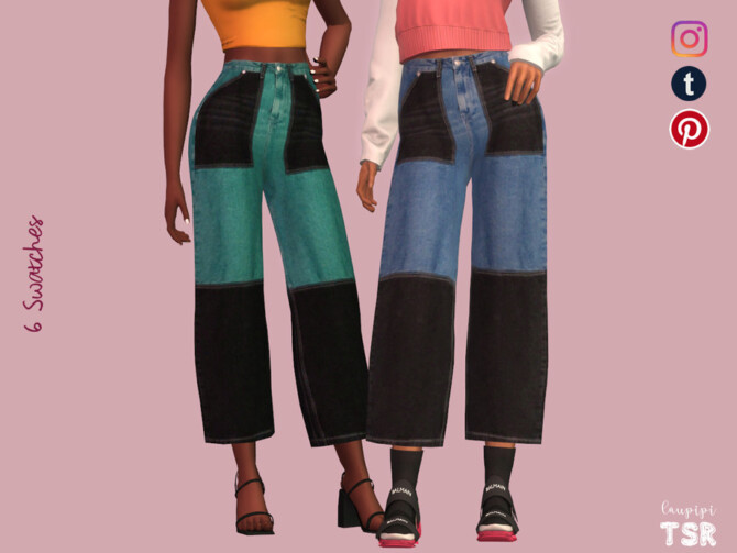 Sims 4 Modern Jeans by laupipi at TSR