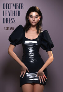 December Leather Dress at Astya96