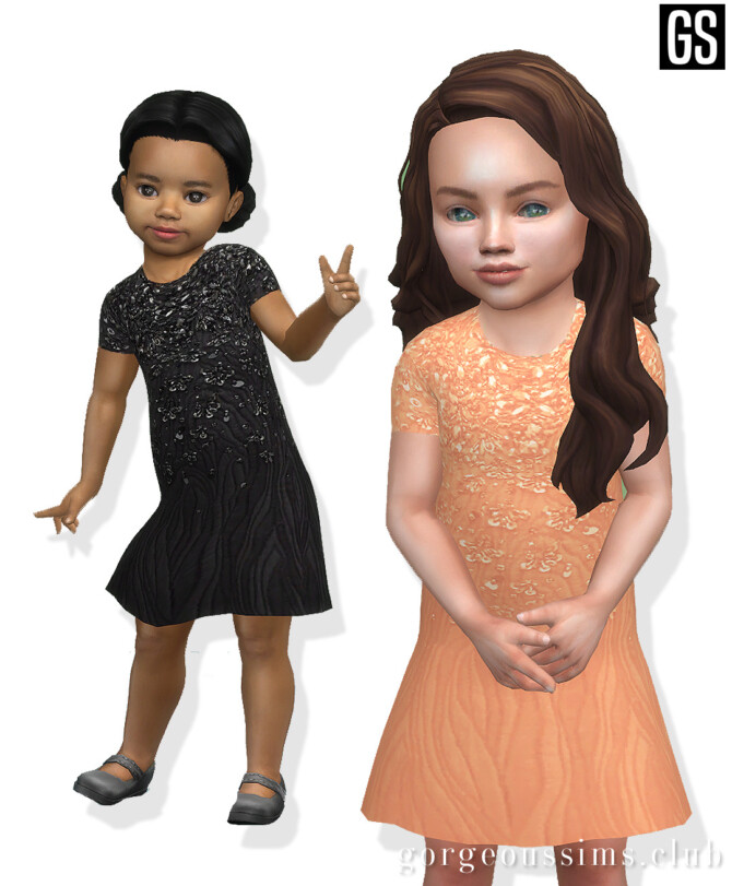 Sims 4 Embellished Toddler Dress at Gorgeous Sims