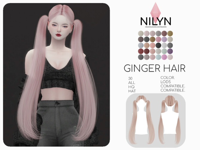 Sims 4 GINGER HAIR by Nilyn at TSR