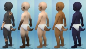 Feline Tails (Toddler) by EachUisge at Mod The Sims 4