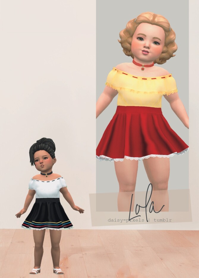 Sims 4 Lola Dress at Daisy Pixels