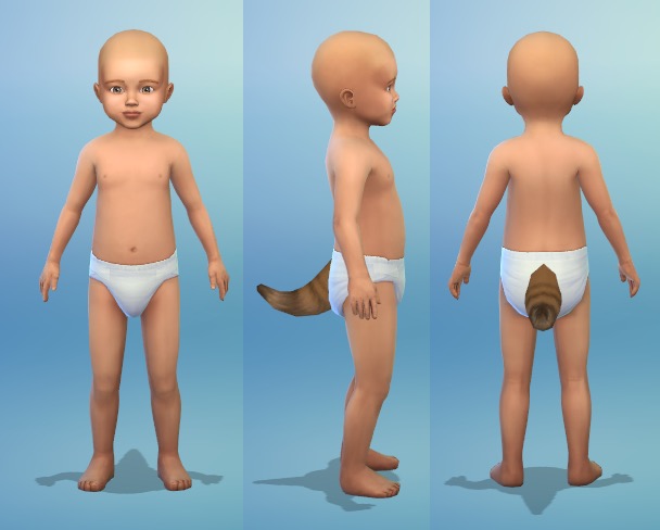 Sims 4 Feline Tails (Toddler) by EachUisge at Mod The Sims 4