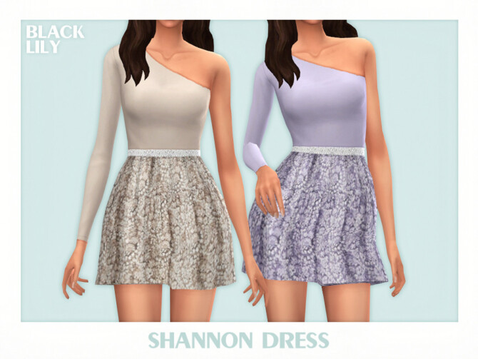 Sims 4 Shannon Dress by Black Lily at TSR
