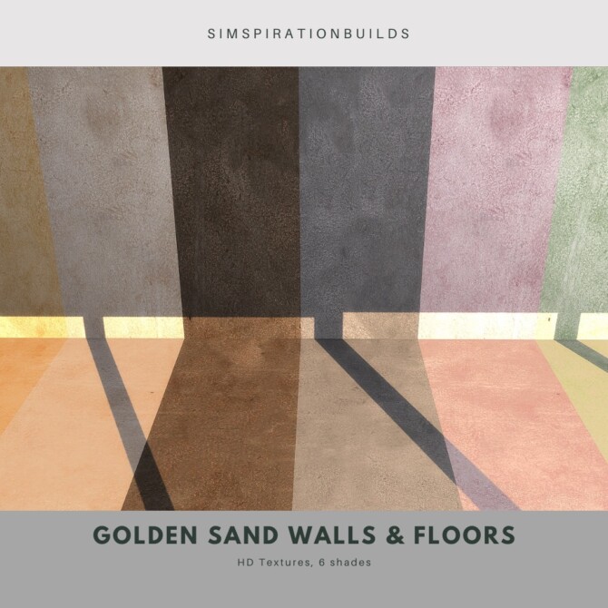 Sims 4 Golden Sand Walls & Floors at Simspiration Builds