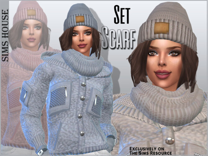 Sims 4 Set Scarf by Sims House at TSR