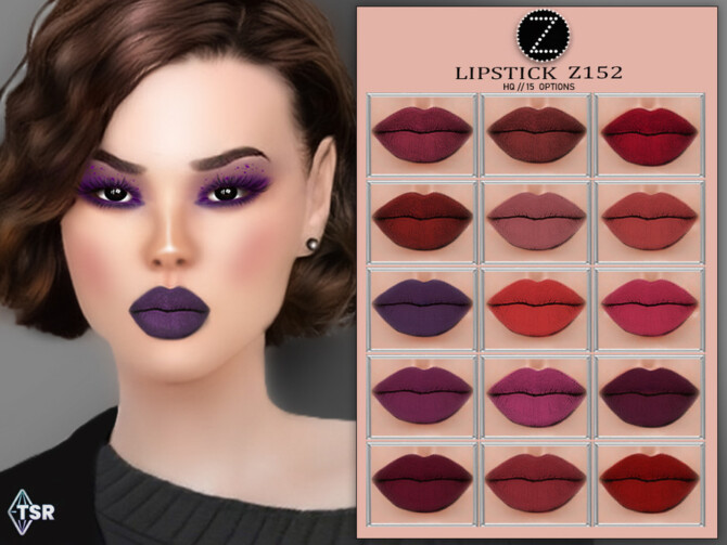 Sims 4 LIPSTICK Z152 by ZENX at TSR