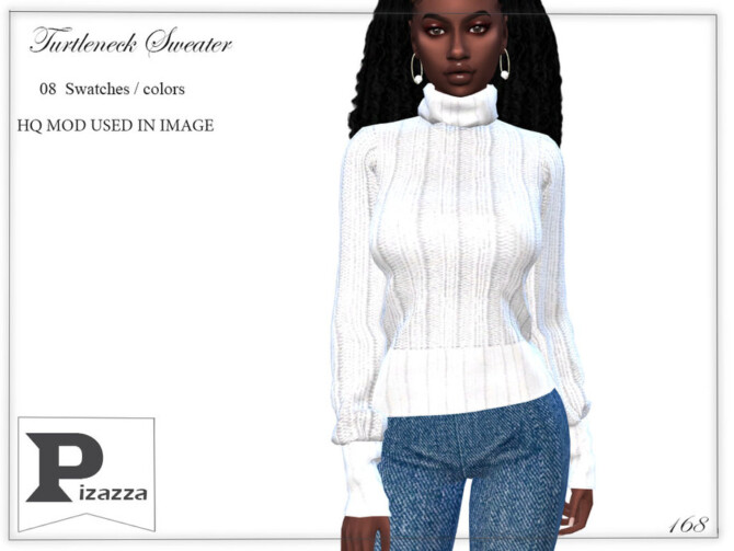 Sims 4 Turtleneck Sweater by pizazz at TSR