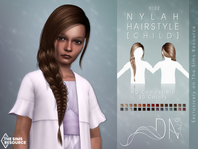 Sims 4 Nylah Hairstyle [Child] by DarkNighTt at TSR