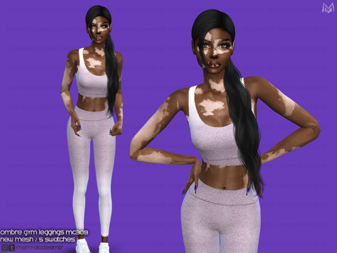 Sims 4 Ombre Gym Leggings 309 by mermaladesimtr at TSR