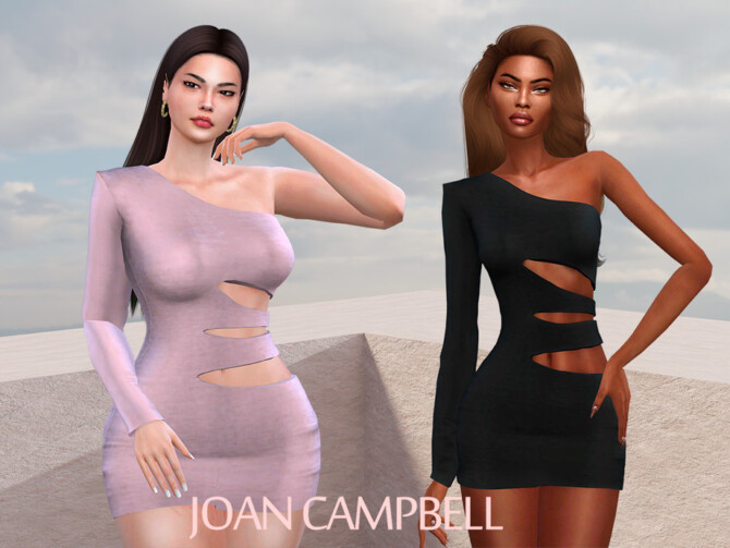 Sims 4 Diana Dress by Joan Campbell Beauty at TSR