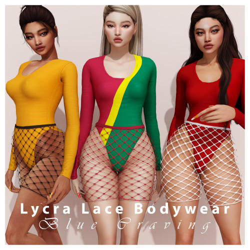 Sims 4 LYCRA LACE BODYWEAR at Blue Craving