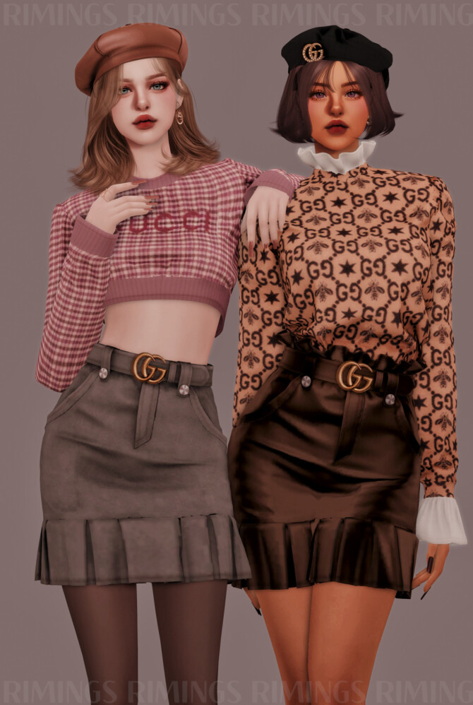 Sims 4 Casual Outfit Set at RIMINGs