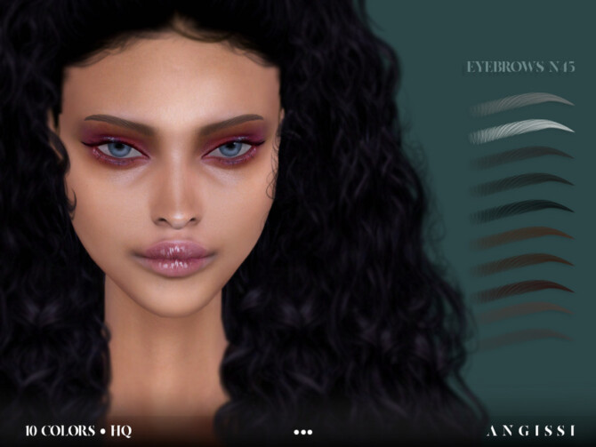 Sims 4 Eyebrows n45 by ANGISSI at TSR