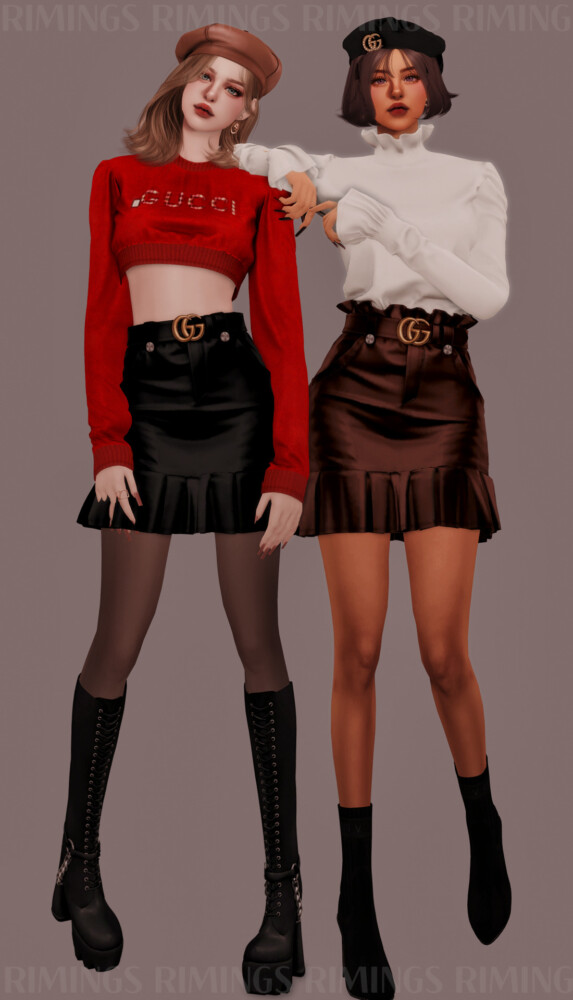 Sims 4 Casual Outfit Set at RIMINGs