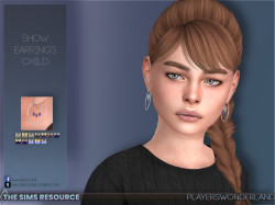 Sims 4 Set of Earrings at PW’s Creations