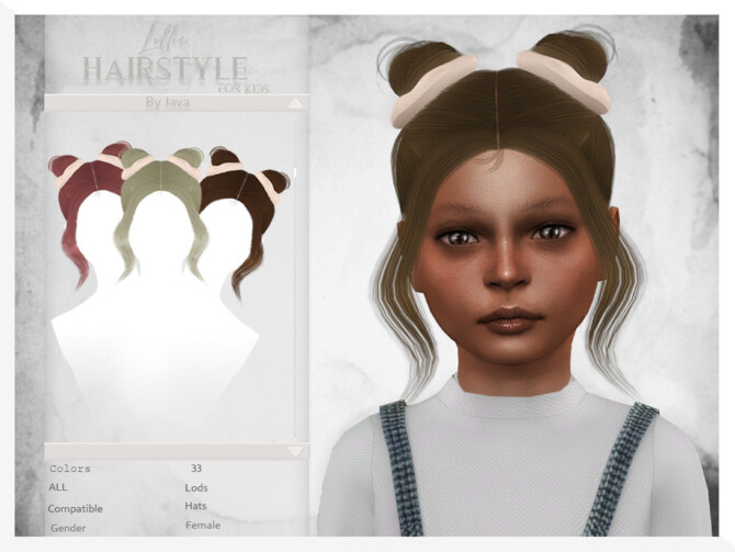 Sims 4 Lillie (Child Hairstyle) by JavaSims at TSR