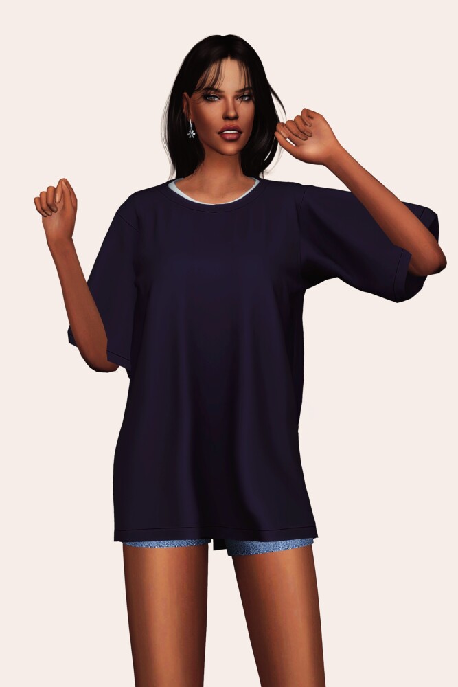 Sims 4 Oversized T Shirt at Gorilla