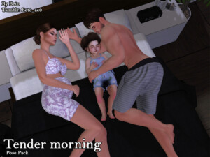 Tender morning (Pose pack) by Beto_ae0 at TSR