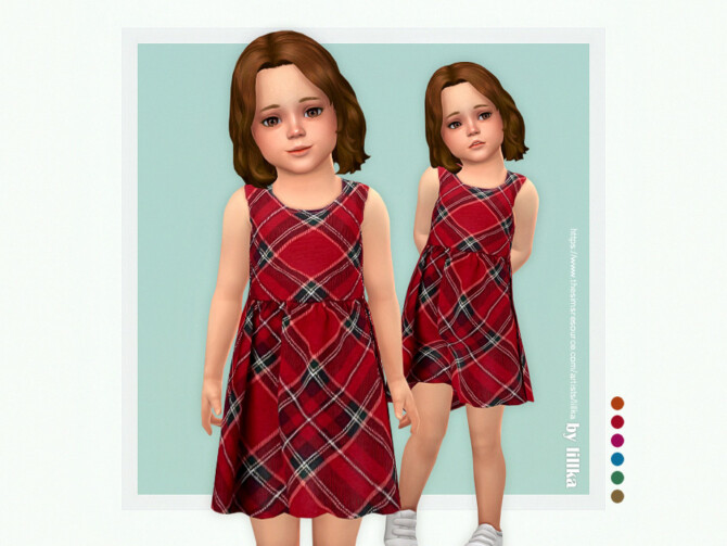 Sims 4 Philine Dress by lillka at TSR