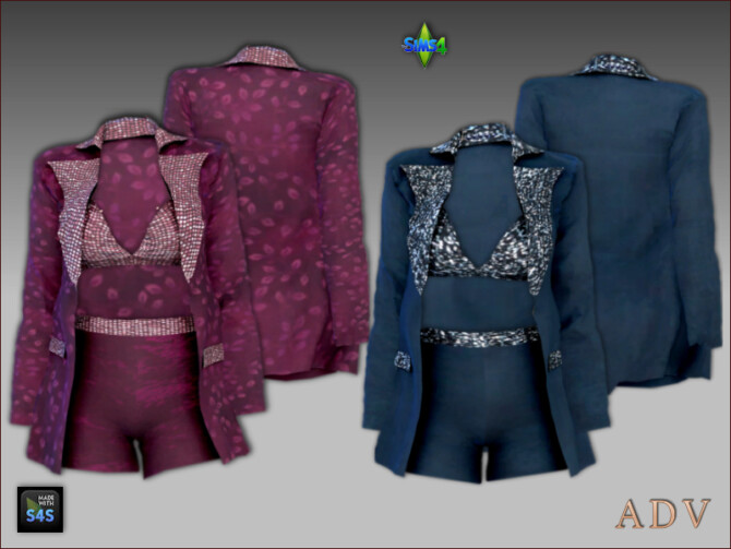 Sims 4 6 formal outfits and tights by Mabra at Arte Della Vita