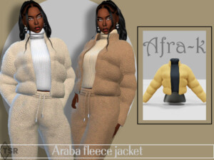 Araba fleece jacket by akaysims at TSR