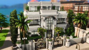 Neoclassic Mansion by plumbobkingdom at Mod The Sims 4