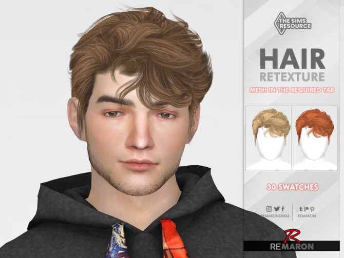 Sims 4 TO0929 Hair Retexture by remaron at TSR