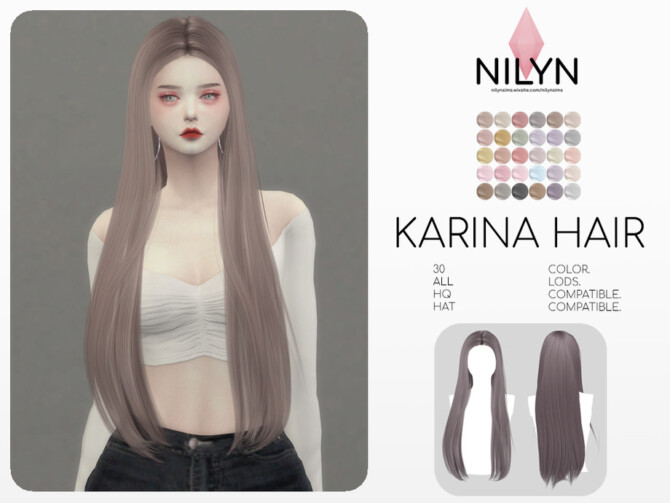 Sims 4 KARINA HAIR by Nilyn at TSR