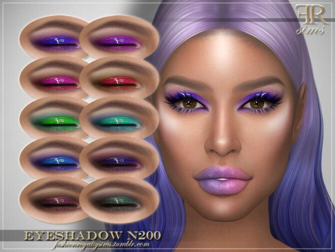 Sims 4 Eyeshadow N200 by FashionRoyaltySims at TSR