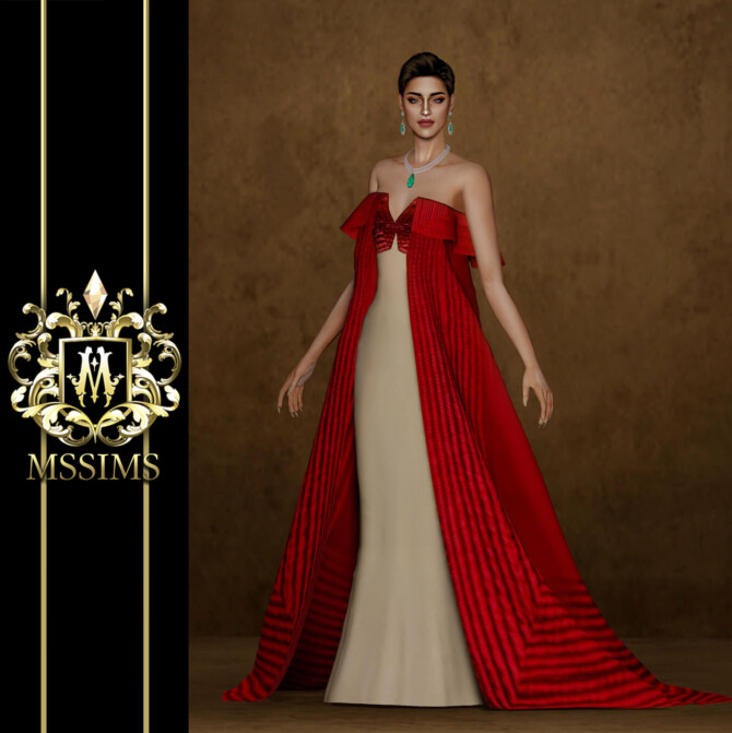 Sims 4 FALL HAUTE COUTURE 2014 GOWN at MSSIMS
