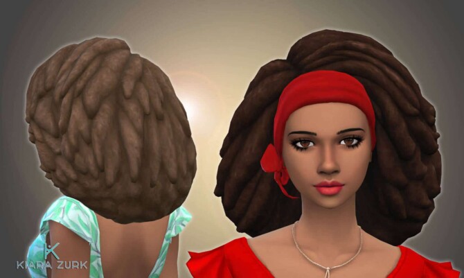 Sims 4 Long Angelina Hairstyle at My Stuff Origin