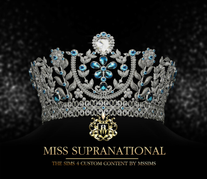 Sims 4 MISS SUPRANATIONAL CROWN at MSSIMS