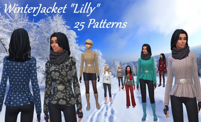 Sims 4 Winter Jacket Lilly at Birksches Sims Blog