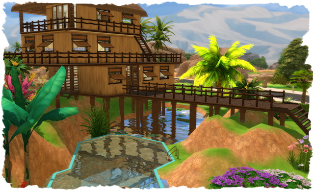 Sims 4 Palm house by Chalipo at All 4 Sims