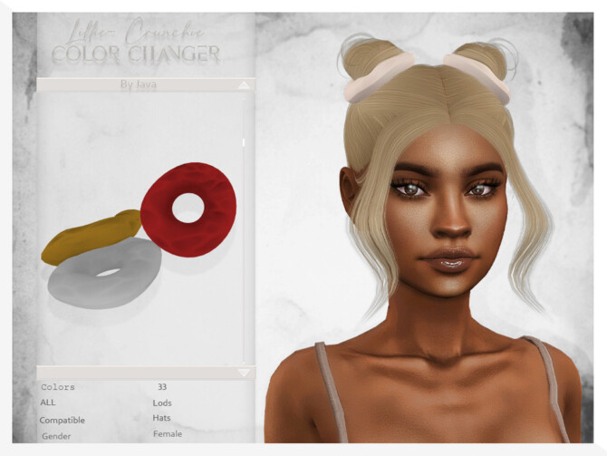 Sims 4 Lillie (Color Changing Accessory) by JavaSims at TSR