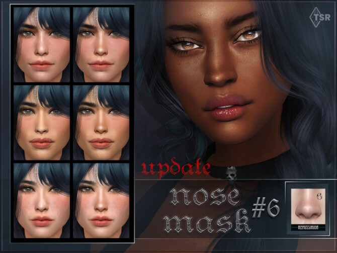 Sims 4 Nose mask 06 UPDATE for sim creators by RemusSirion at TSR