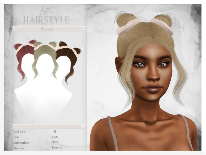 Sims 4 Lillie (Hairstyle) by JavaSims at TSR