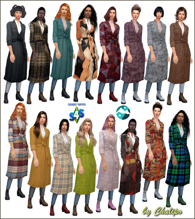 Sims 4 Snow coat at All 4 Sims