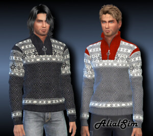 Nordlys wool sweater at Alial Sim