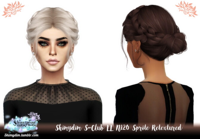 Sims 4 S Club LL N120 Sprite Hair Retexture at Shimydim Sims